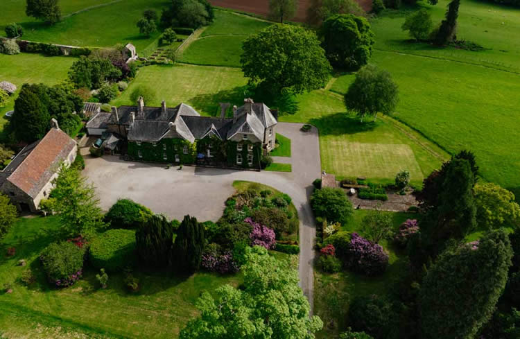 Property video production UK Aerial view used in professional UK property video production