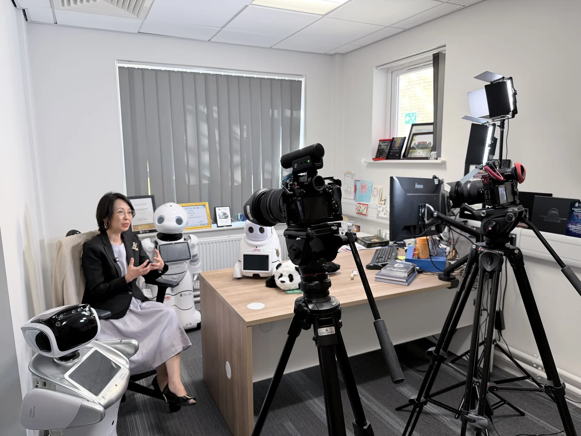 cardiff-met-university-robotics-interview-video-production robotics university interview shoot