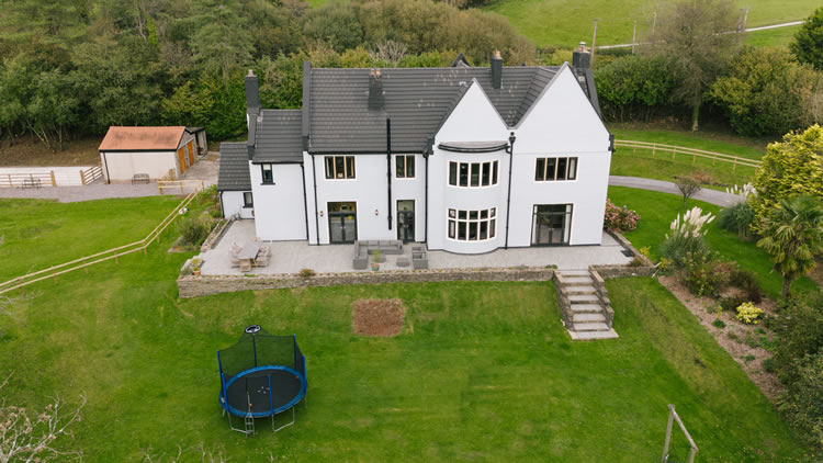aerial of house for sale